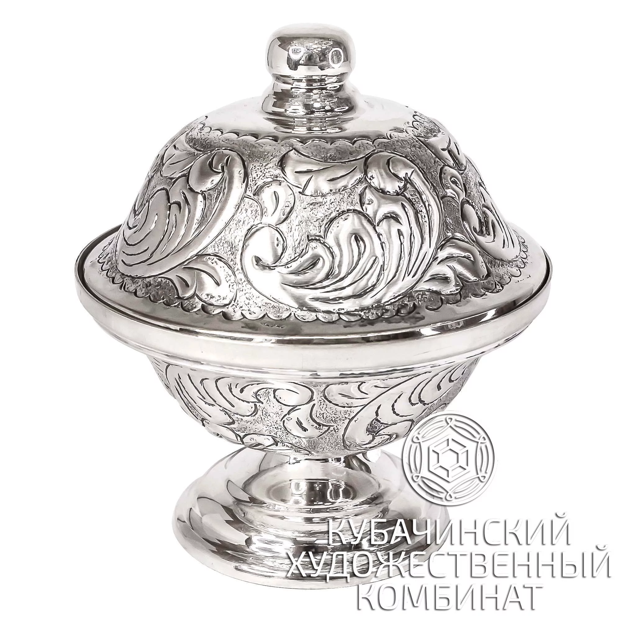 Икорница из серебра 925 пробы на 115 мл
