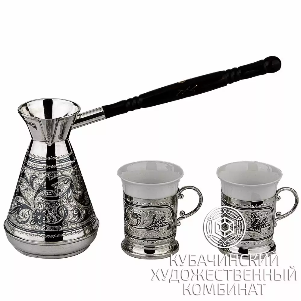 Набор из турки и подстаканников для эспрессо