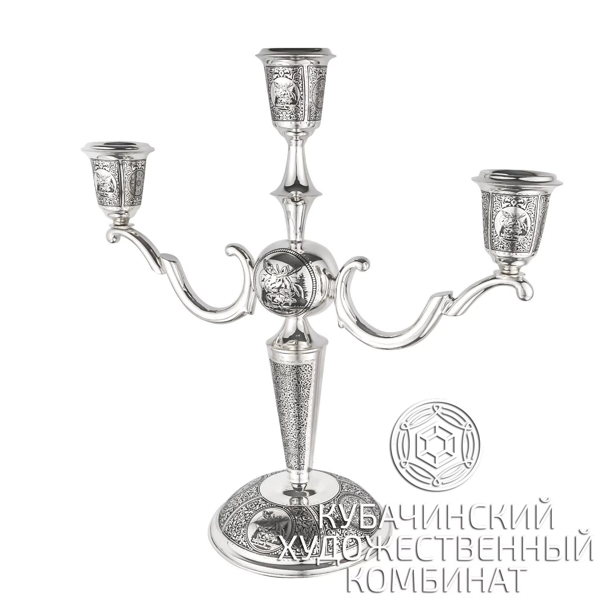 Подсвечник из серебра