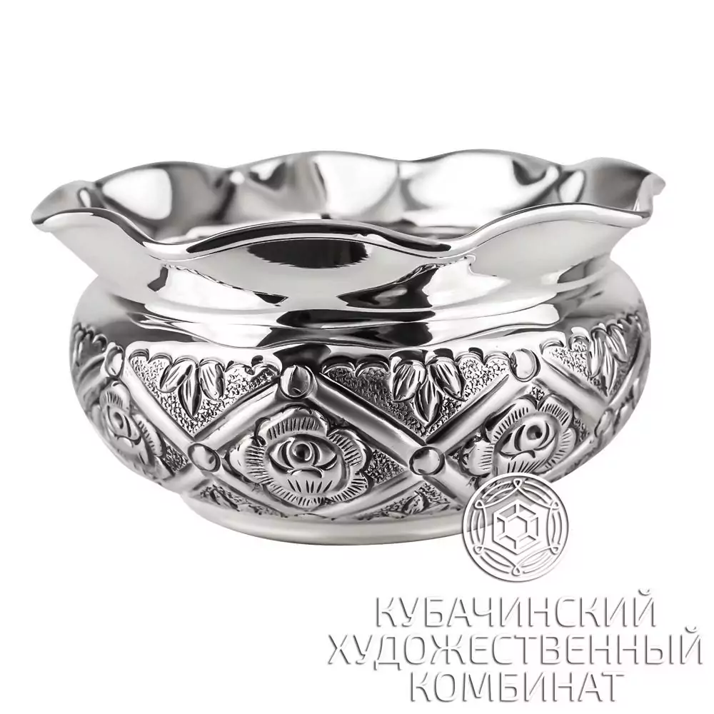 Конфетница из серебра 925 пробы 