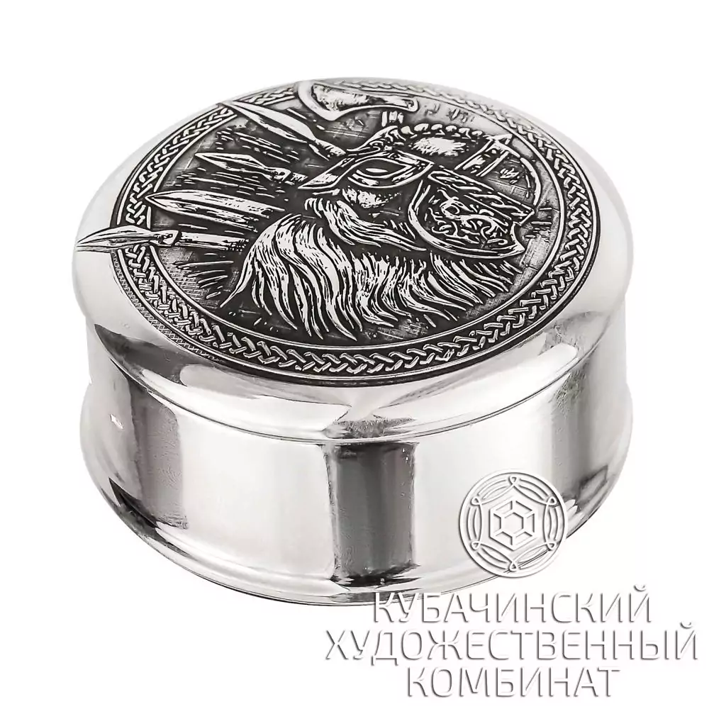 Таблетница серебряная