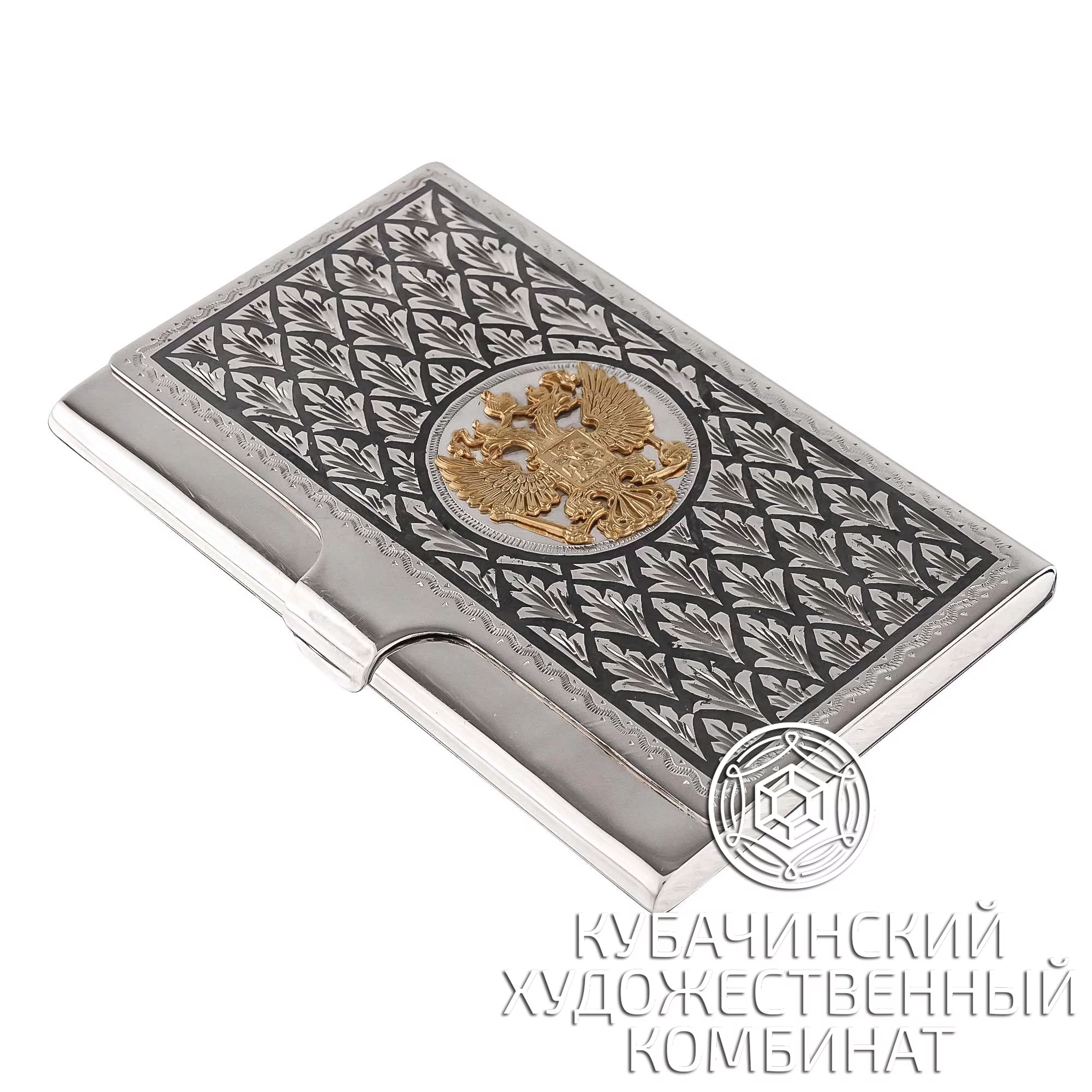 Визитница из серебра