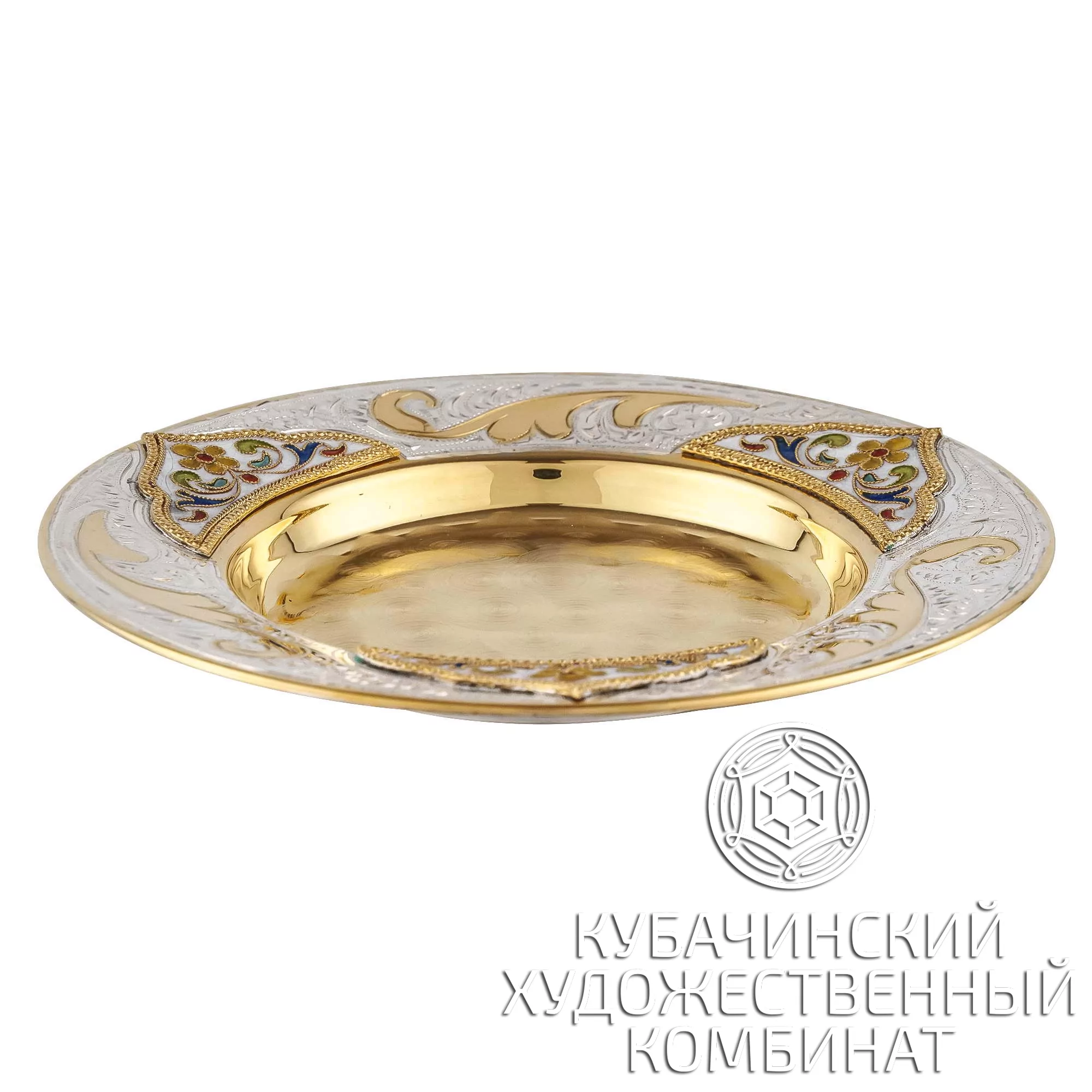 Блюдце из серебра