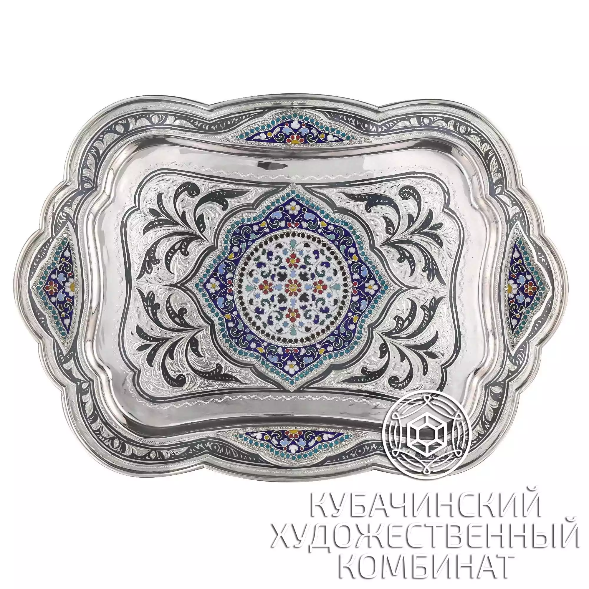 Поднос из серебра