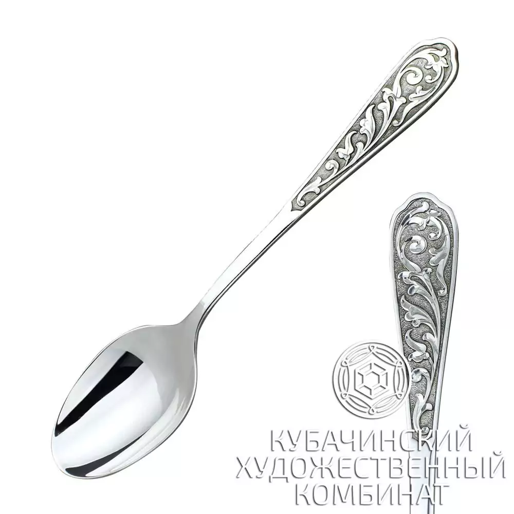 Ложка десертная из серебра