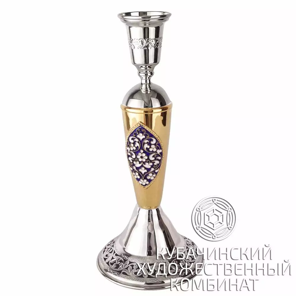 Подсвечник серебряный