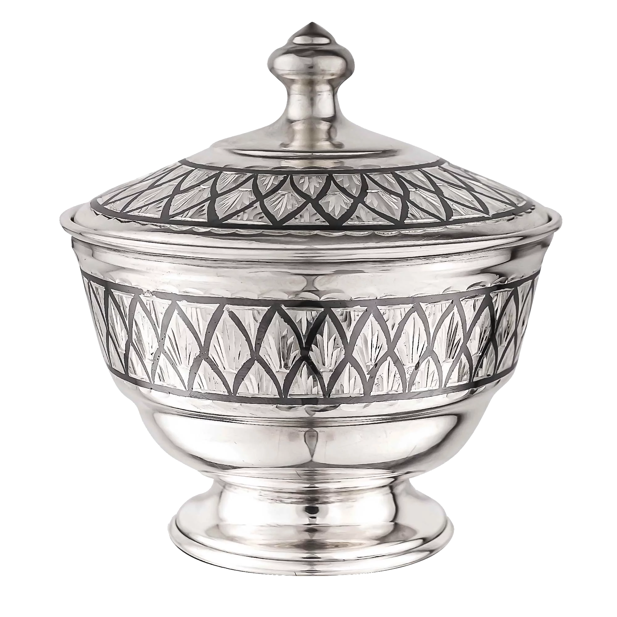 Икорница из серебра