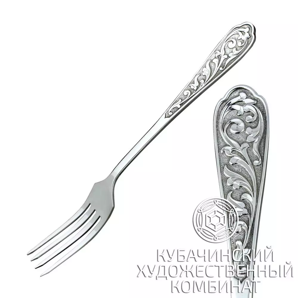 Вилка десертная из серебра