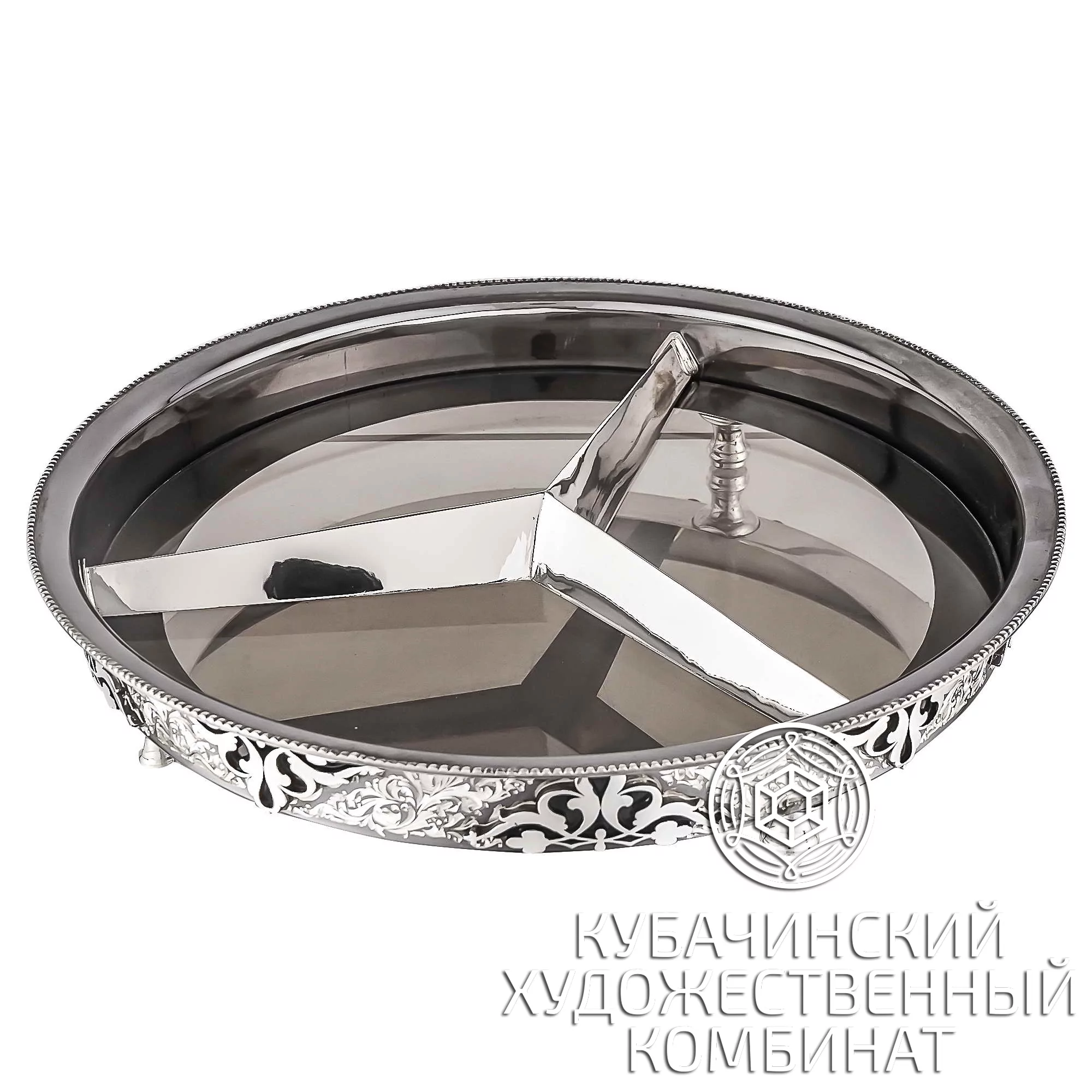 Менажница из серебра