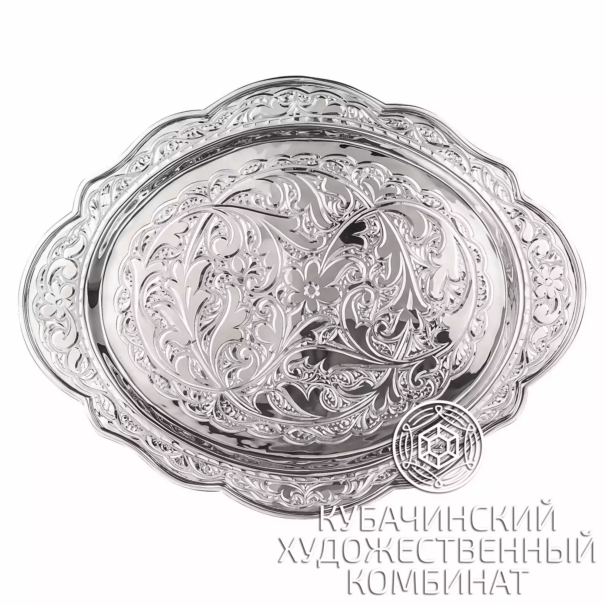 Поднос из серебра