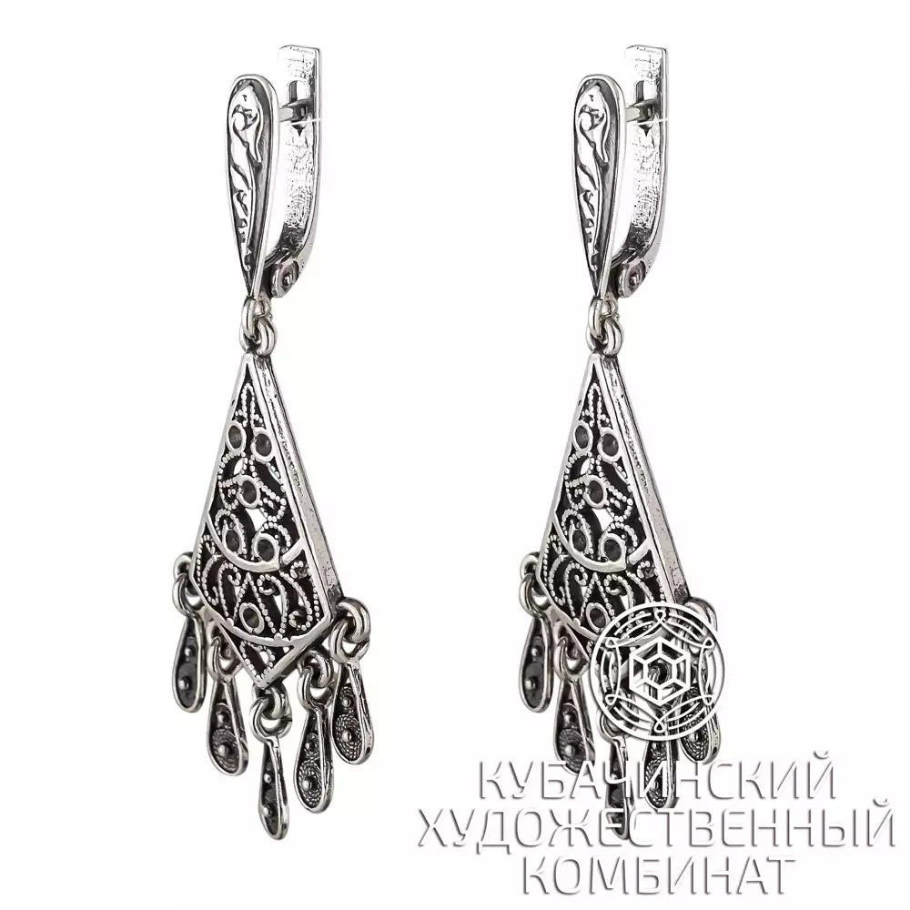 Серьги из серебра 925 пробы