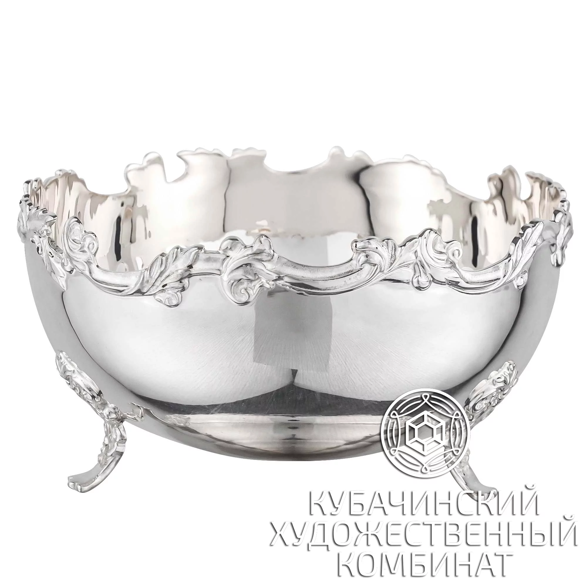 Конфетница из серебра