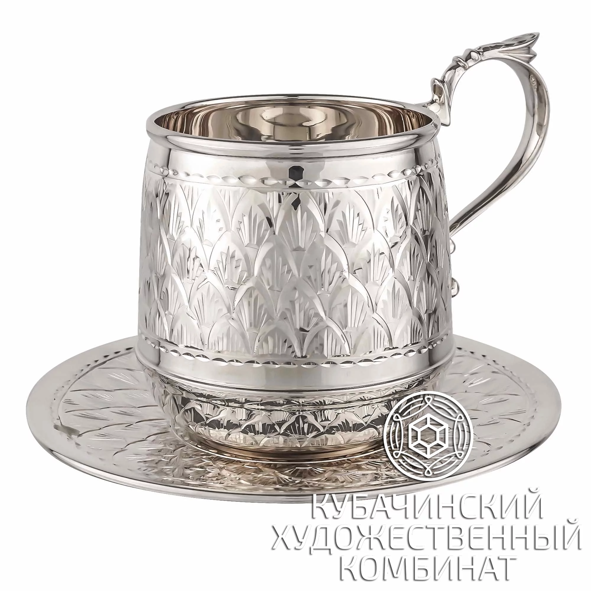 Чайная пара из серебра на 175 мл