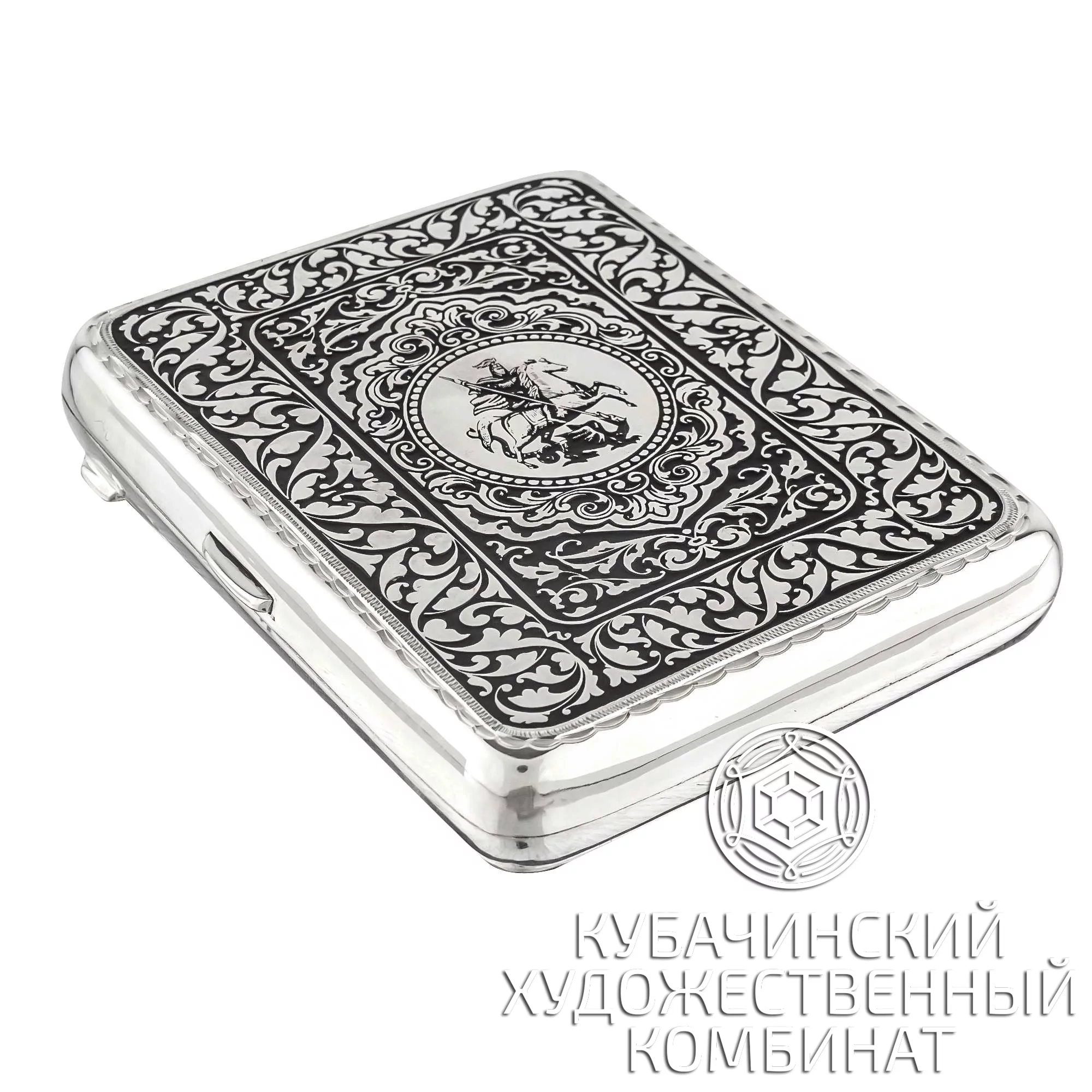 Портсигар из серебра