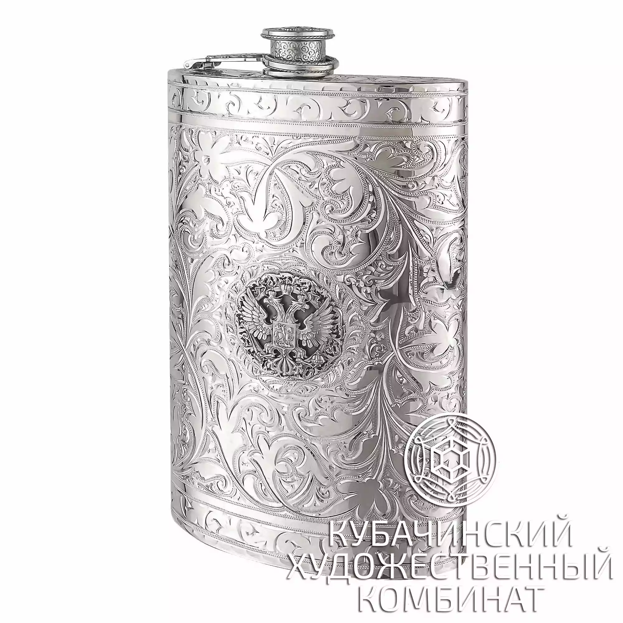 Фляга из серебра на 640 мл
