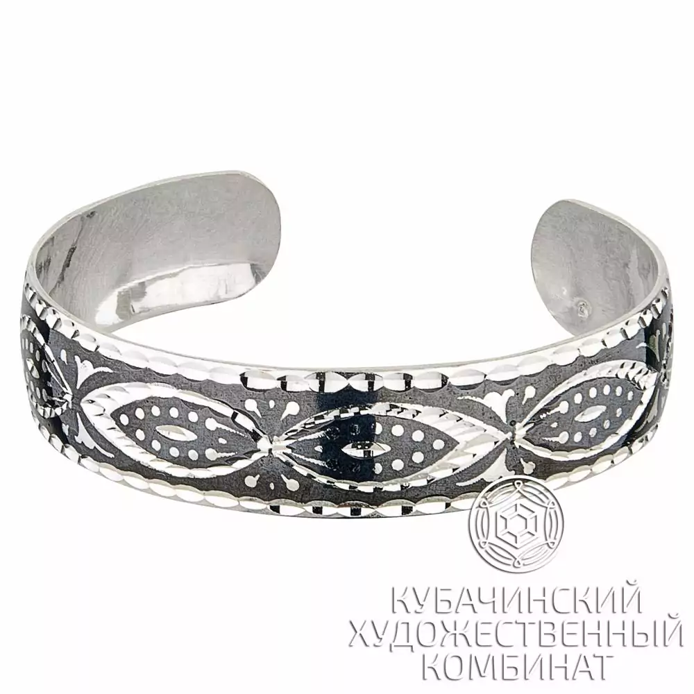 Браслет из серебра «Герань»