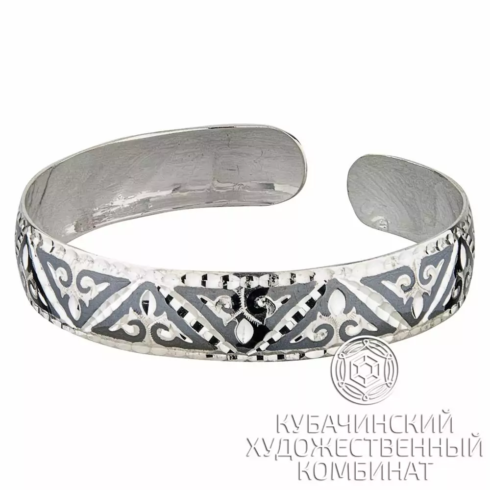 Браслет из серебра «Треугольник»