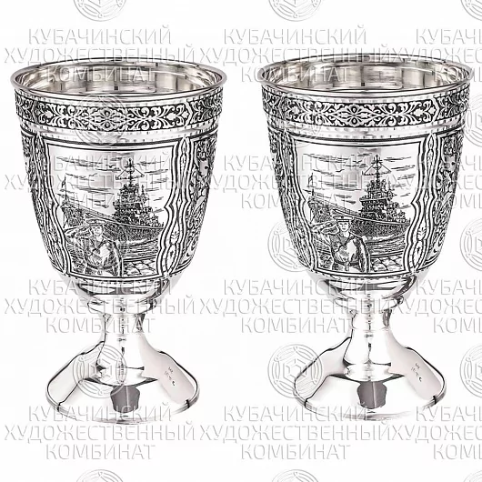 Набор из 2 стаканов из серебра 925 пробы на 270 мл