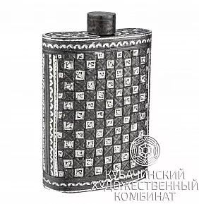 Фляга из серебра на 85 мл