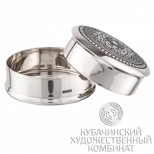 Таблетница из серебра
