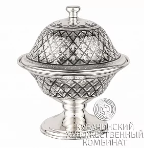 Икорница серебряная на 110 мл