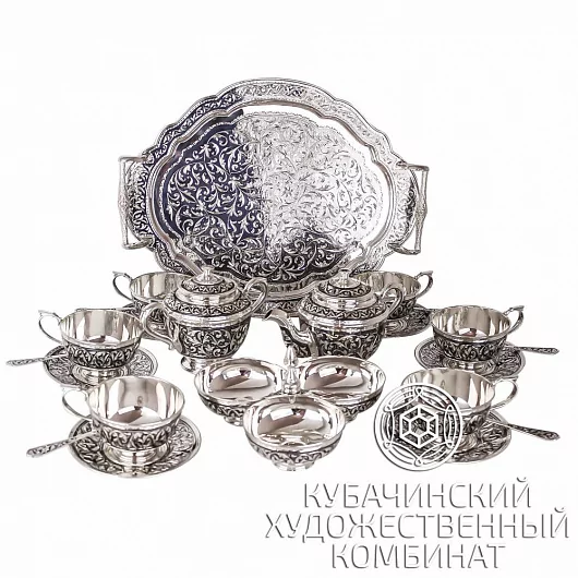 Набор для чая из серебра