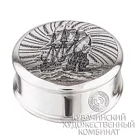 Таблетница из серебра 