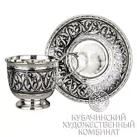 Кофейная пара из серебра на 110 мл