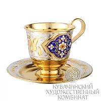 Чайная пара из серебра на 115 мл
