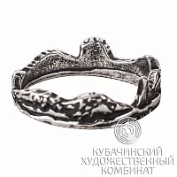 Кольцо ручной работы из серебра 925 пробы