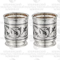 Набор из 2 стаканов из серебра на 160 мл