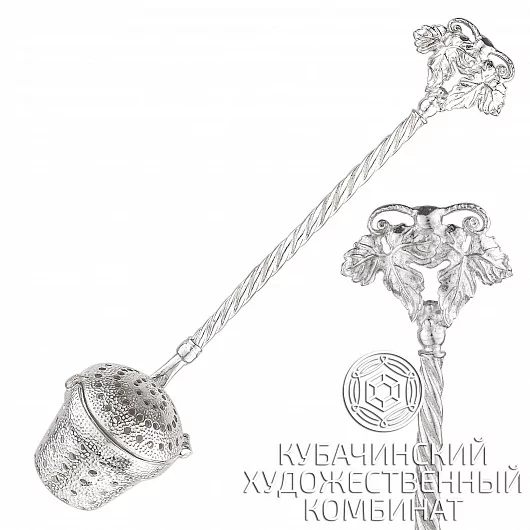 Ситечко для чая из серебра 925 пробы