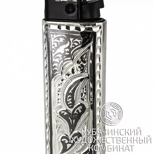 Зажигалка серебряная 