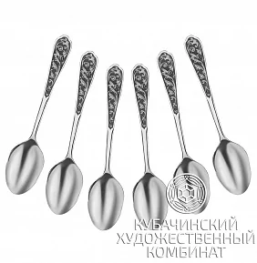 Ложки чайные с чернью