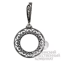 Серьги "Кольцо" из серебра