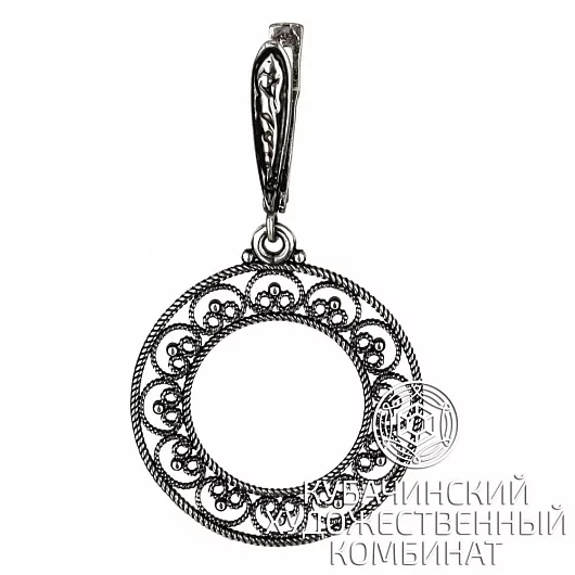 Серьги "Кольцо" из серебра