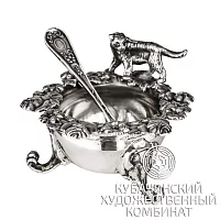 Солонка "Тигр" из серебра