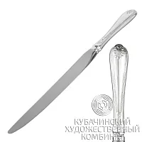 Нож столовый из серебра 925 пробы