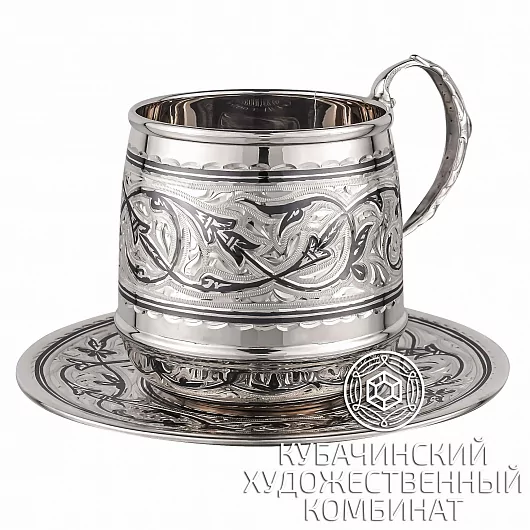 Чайная пара из серебра на 175 мл