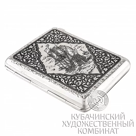 Портсигар из серебра
