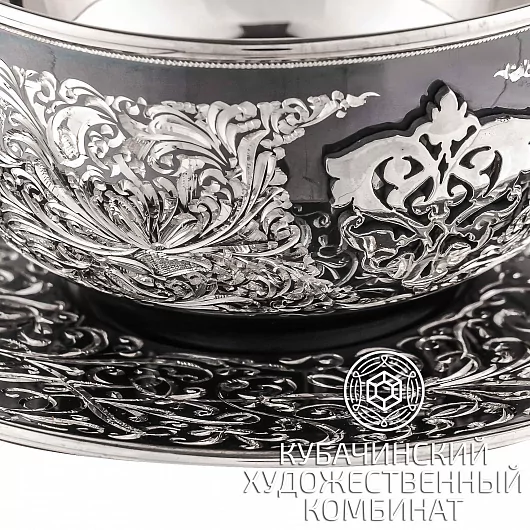 Чайная пара из серебра на 260 мл