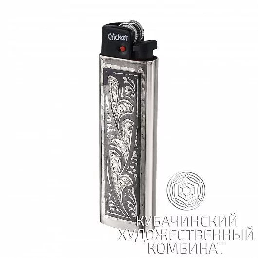 Зажигалка серебряная