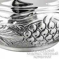 Конфетница ручной рабты из серебра 925 пробы