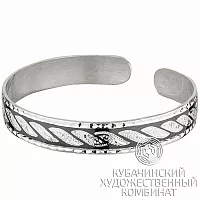 Браслет из серебра «Гребень»