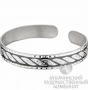 Браслет из серебра «Гребень»