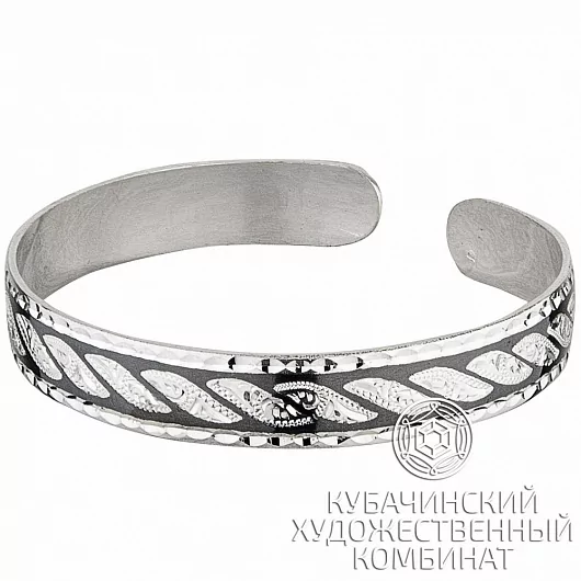 Браслет из серебра «Гребень»