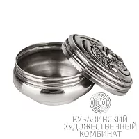 Таблетница из серебра 925 пробы