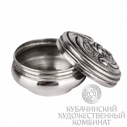 Таблетница из серебра 925 пробы