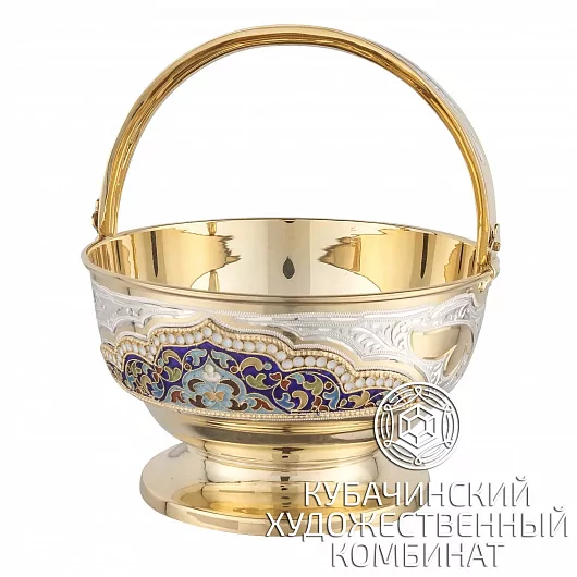 Конфетница из серебра