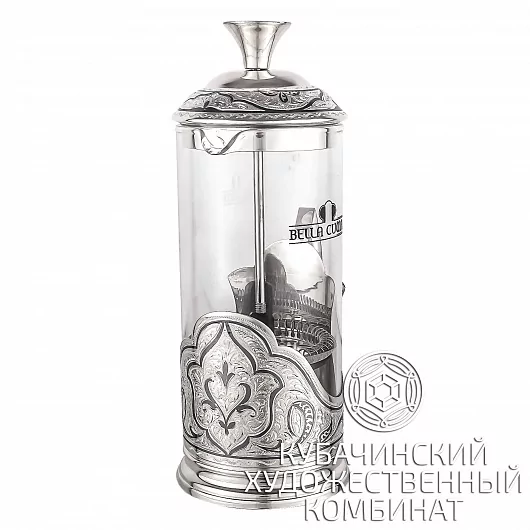 Френч-пресс из серебра на 350 мл